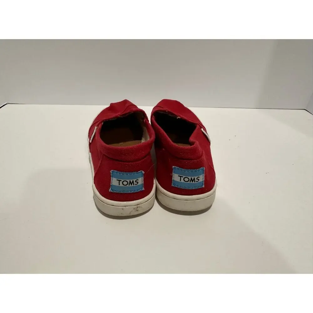 Girls Red Toms 1.5 shoes